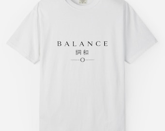 Yin Yang Koi with Katana T-Shirt | Balance Japanese Zen Design