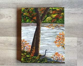 Pass Through the River - Isaiah 43:2 (11x14" gallery wrapped canvas)