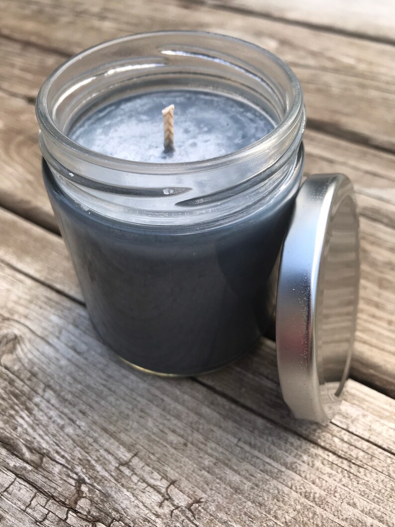 Gun Powder Scented Soy Candle Manly Candle Fathers Day Etsy