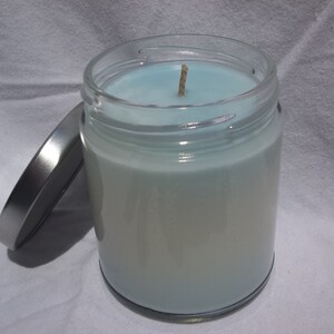 Ocean Mist scented soy candle, clean smell soy candle, soap scent, aromatherapy scent