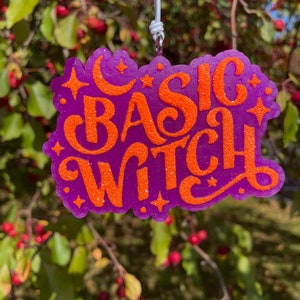 Basic witch freshie, Car Freshie for women, aroma bead air freshener, gift for wife, car accessory, Halloween freshie, freshy, spooky fresh