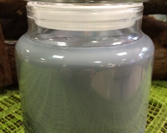 Gunpowder scented soy jar