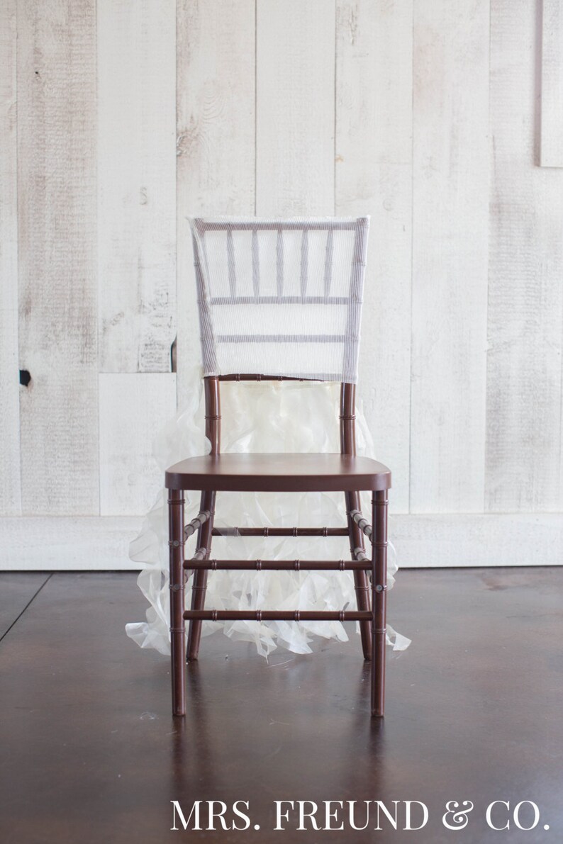 Romantic Ruffles Chair Jacket Cover for chiavari chairs Etsy
