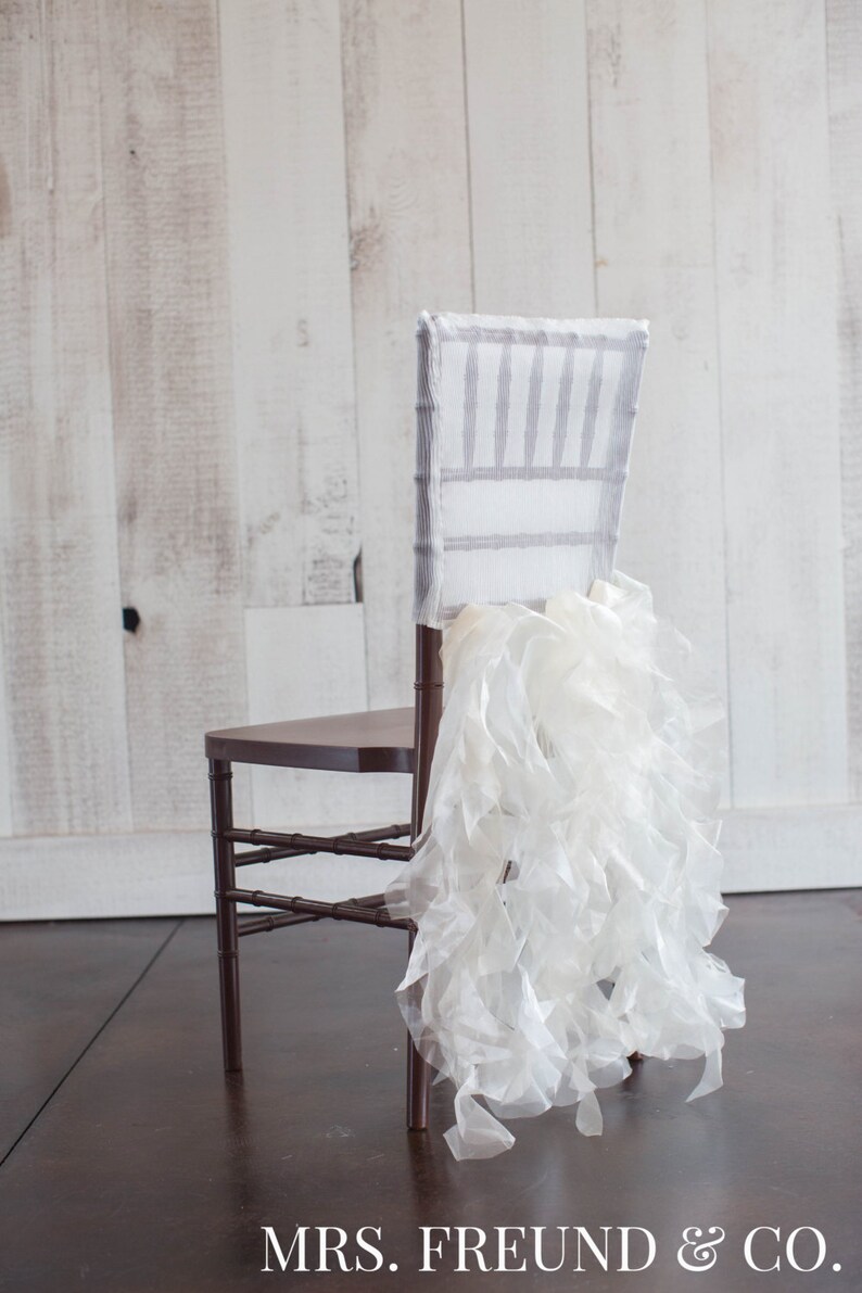 Romantic Ruffles Chair Jacket Cover for chiavari chairs Etsy