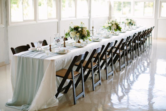 Romantic Chiffon Table Runner Silk Table Runner Gauze Table Etsy