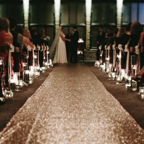 Sequin Aisle Runner custom Lengths & Widths Available Etsy