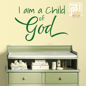 NEW! Child of God - Vinyl Wall Decal, Bible Verse Quote, Christian, Scriptural, Church Decor