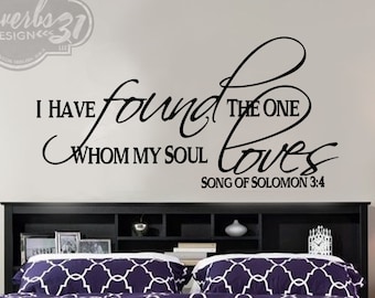 Romantic Scripture Wall Decal – Song of Solomon 3:4