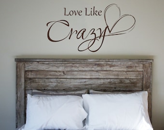 Love Like Crazy- Vinyl Wall Decal