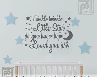 Twinkle Twinkle Little Star  - Vinyl Wall Decal