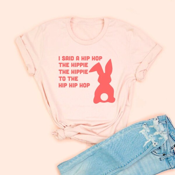 I Said a Hip Hop Adult unisex Tee - Peach