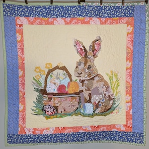 Easter Collage Mini Quilt - Downloadable Mini Quilt Pattern