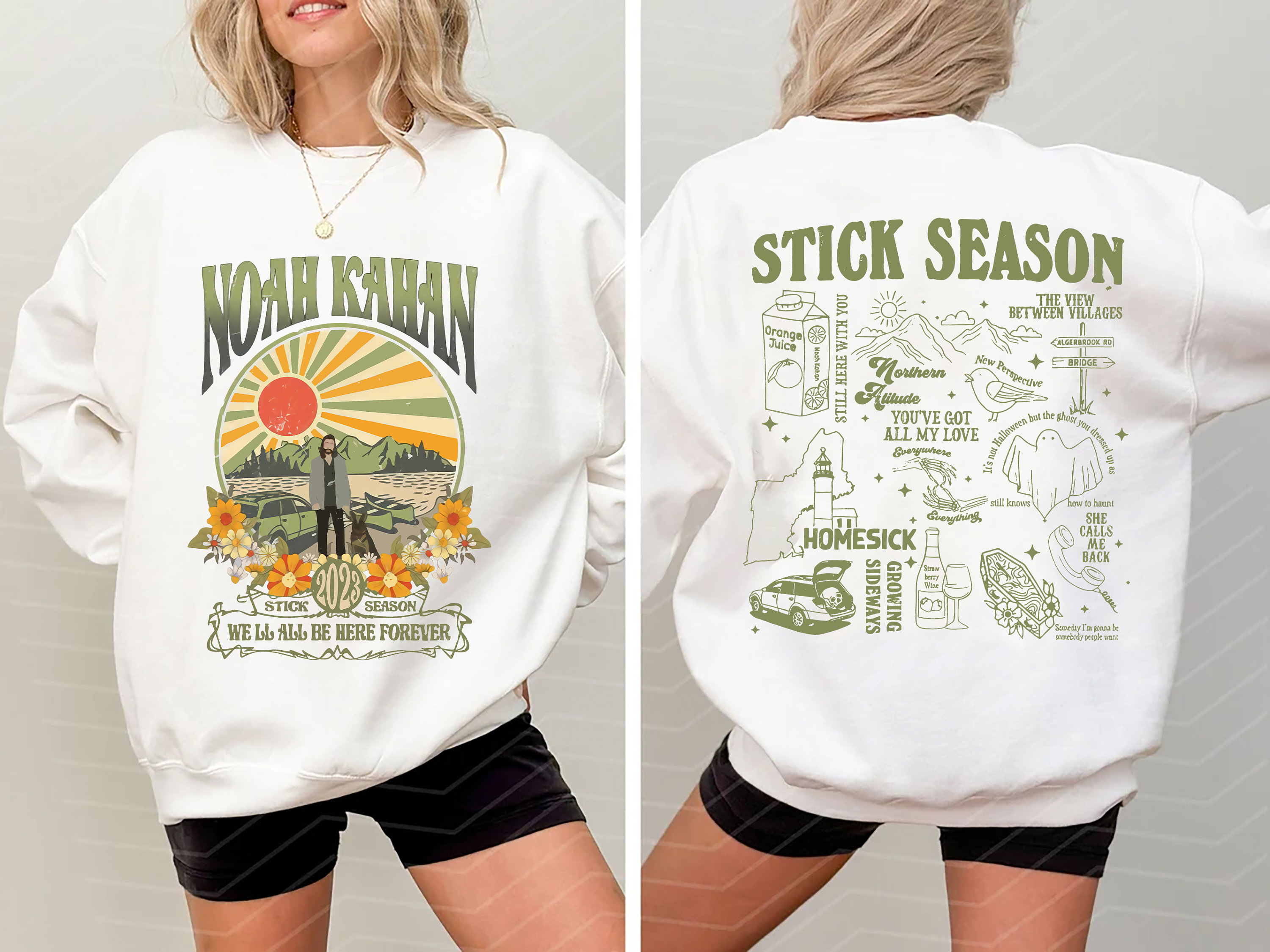 Stick Season Tour 2024 Sweatshirt, Noah Kahan Stick Season Tour 2024