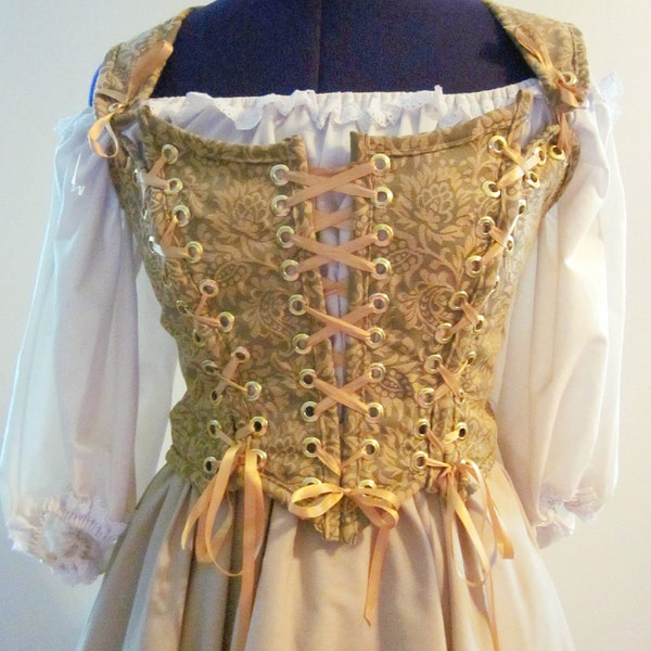 Renaissance Corset, SCA, Larp, Fairy, Re-Enactment, Ready To Wear