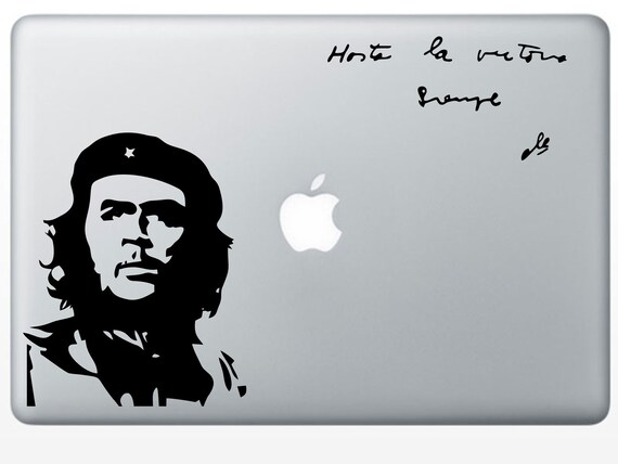 Che Guevara Porträt und Zitat Macbook Laptop Aufkleber ...