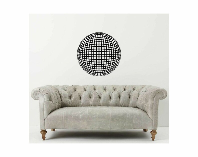 Optical Illusion geometric art Hermann Grid illusion vinyl wall decal removable wall decor ID: 151008