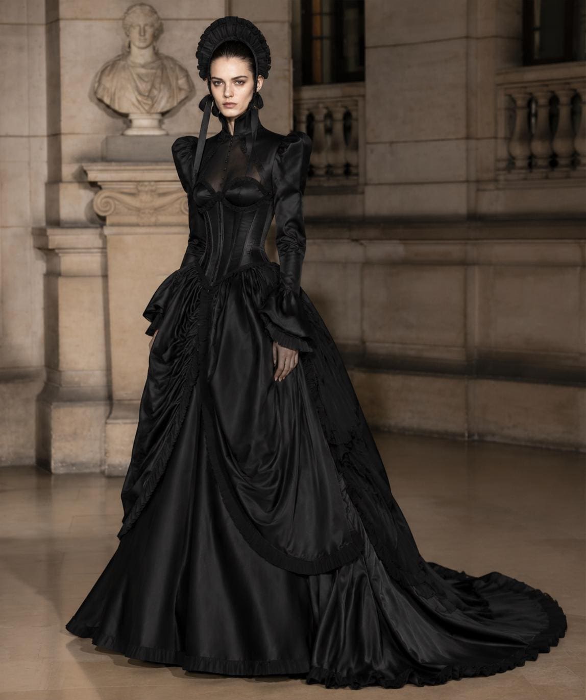 Long Black Masquerade Gowns