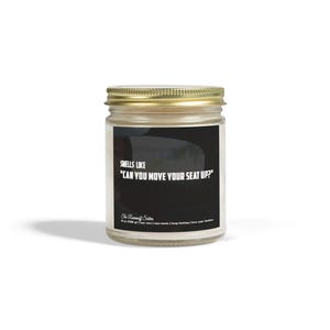 Smells Like &quot;Can You Move Your Seat Up&quot; - Hand Poured Scented Candles, Coconut Apricot Wax, 4oz, 9oz, Love Your Fandom - Bucky Barnes
