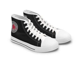 Mode Turnschuhe - schicke trendige Damen High Top Schuhe, lässige Streetwear, Geschenk für sie, einzigartige Wintersoldatenschuhe, bequem, Winter
