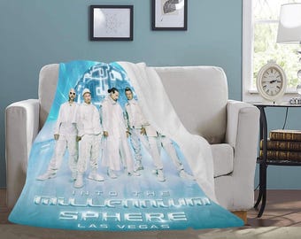 Backstreet Boys Into the Millennium Sphere Las Vegas Blanket | Velveteen Plush | Lightweight