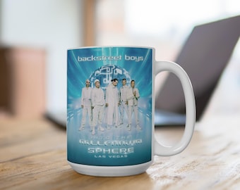 Into the Millennium Sphere Las Vegas Concert Poster Mug | Boyband Inspired | 15oz Band Tour Coffee Cup