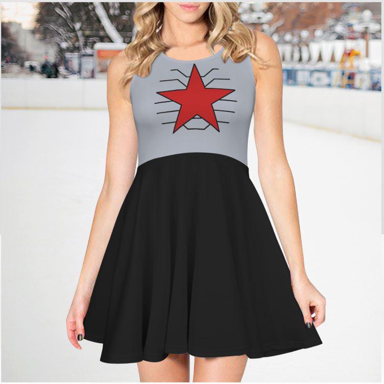 navy blue dress for baby girl Winter Soldier Dress