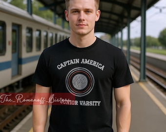 Junior Varsity Captain America T-Shirt - John Walker US Agent Shield Tee - Perfect for Superhero Fans - Unisex