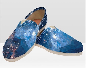 Escarpins à enfiler inspirés de l'ACOTAR | Chaussures Starfall Velaris | Chaussures livresques fantaisie