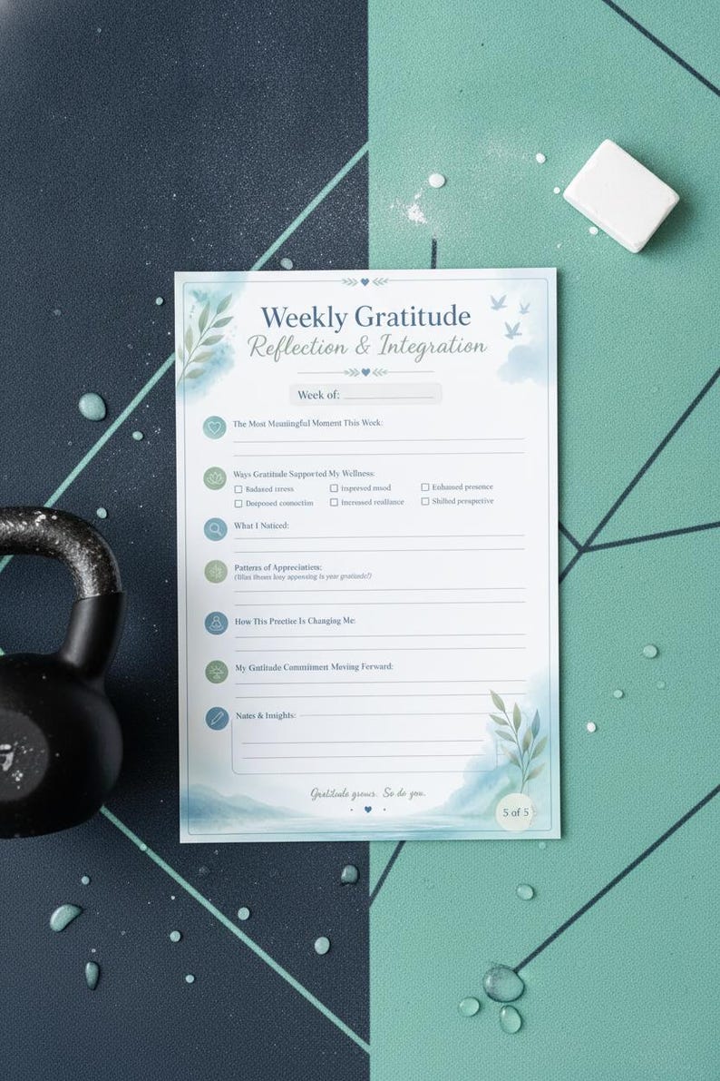 Daily Gratitude Reflection Printable, Mental Health Journal ...