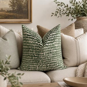 Emerald Cut Velvet Pillow Cover | Dotted Pebble Accent Cushion, luxury throw pillow