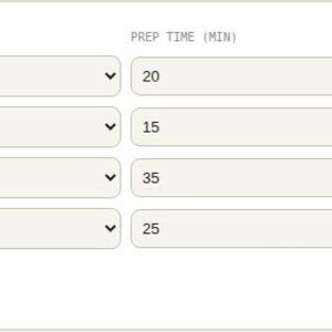 Interactive browser tool log table for Recipe Organizer & Cookbook Tracker Spreadsheet
