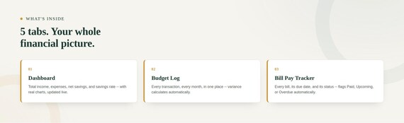 Budget Binder Bundle — Google Sheets & Excel spreadsheet by ToolWise Digital — view 2
