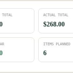 Interactive browser tool dashboard panel for Baby Shower Planner Spreadsheet