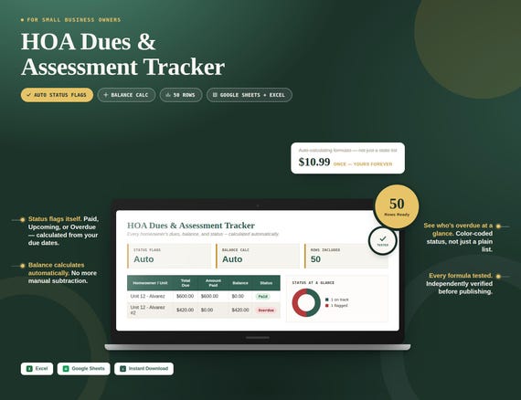HOA Dues & Assessment Tracker