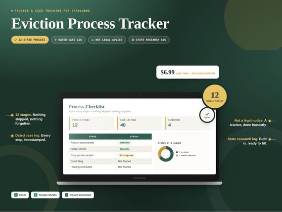 Eviction Process Tracker for Landlords