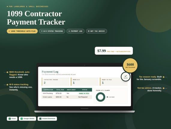 1099 Contractor Payment Tracker