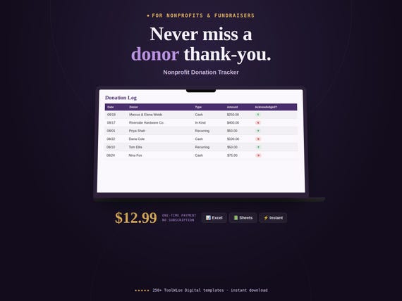 Nonprofit Donation Tracker
