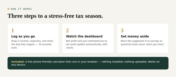 1099 Tax Tracker Spreadsheet, Self Employed Tax and… — Google Sheets & Excel spreadsheet by ToolWise Digital — view 8