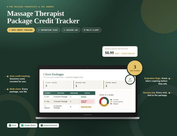 Massage Therapist Credit Tracker