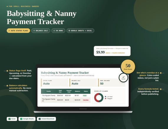 Babysitting & Nanny Payment Tracker