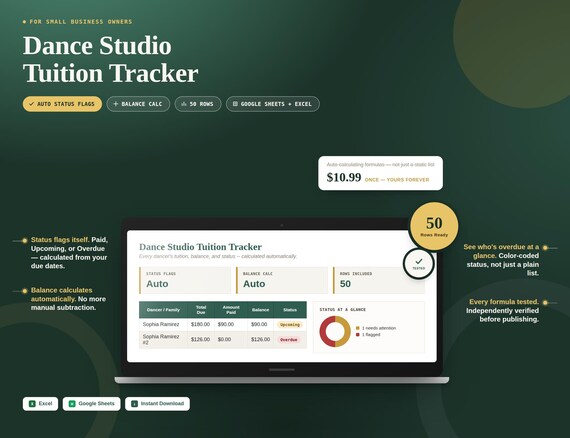 Dance Studio Tuition Tracker
