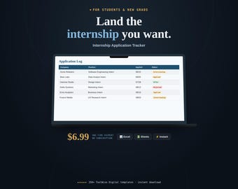 Praktikumsbewerbungs-Tracker (Tabellenkalkulation) | Studenten-Jobsuche-Protokoll (Google Sheets, Excel)