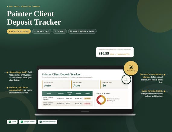 Painter Client Deposit Tracker