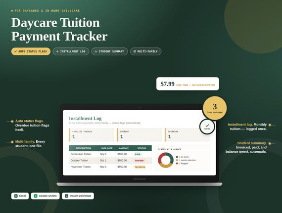 Daycare Tuition Payment Tracker
