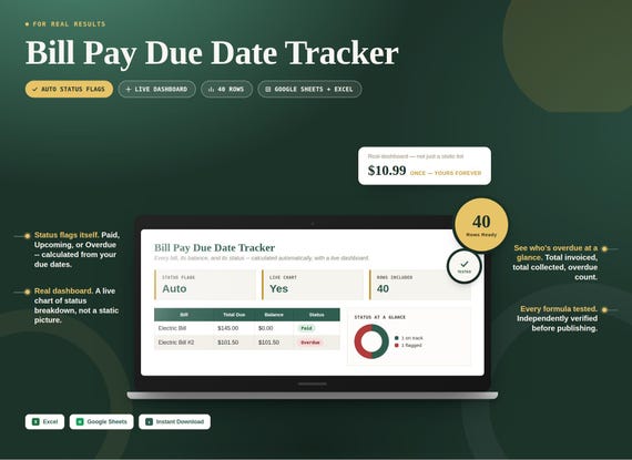 Bill Pay Due Date Tracker