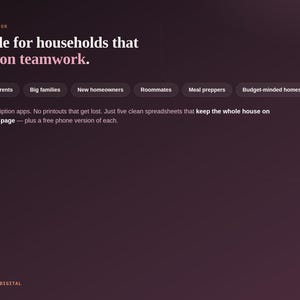Who the Home and Family Life Toolkit is for: busy parents, families, new homeowners