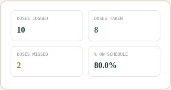 Medication Tracker — Google Sheets & Excel spreadsheet by ToolWise Digital — view 5