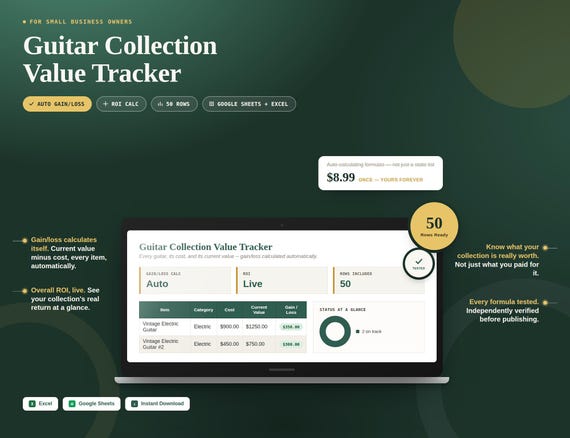 Guitar Collection Value Tracker