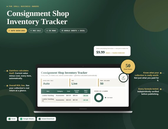 Consignment Shop Inventory Tracker