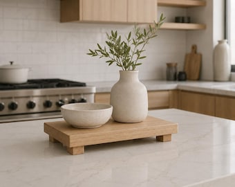 Minimalist white oak tray, Handmade, Soap dish, Kitchen and bathroom decor, Plant tray, Solid wood